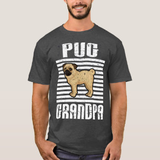 Mops Grandpa Proud Hunde T-Shirt