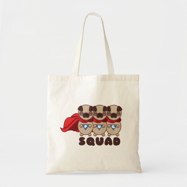 Mops-Gruppe-Möpse zur Rettungs-Taschen-Tasche Tragetasche (Vorne)
