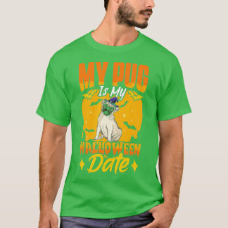 Mops Halloween Pumpkin Dog Besitzer Haustier Hund T-Shirt