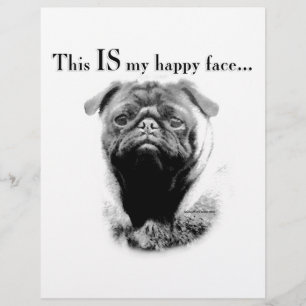 Mops Happy Face