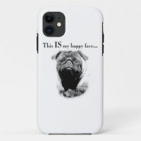 Mops Happy Face