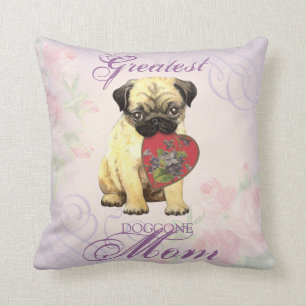 Mops Herzliche Mama Kissen