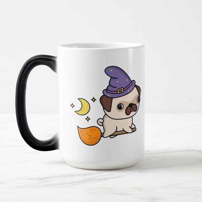 Mops Hexen Tasse (Links)