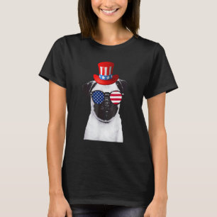 Mops Hund 4. Juli Patriotischer Mops Hund Frauen K T-Shirt