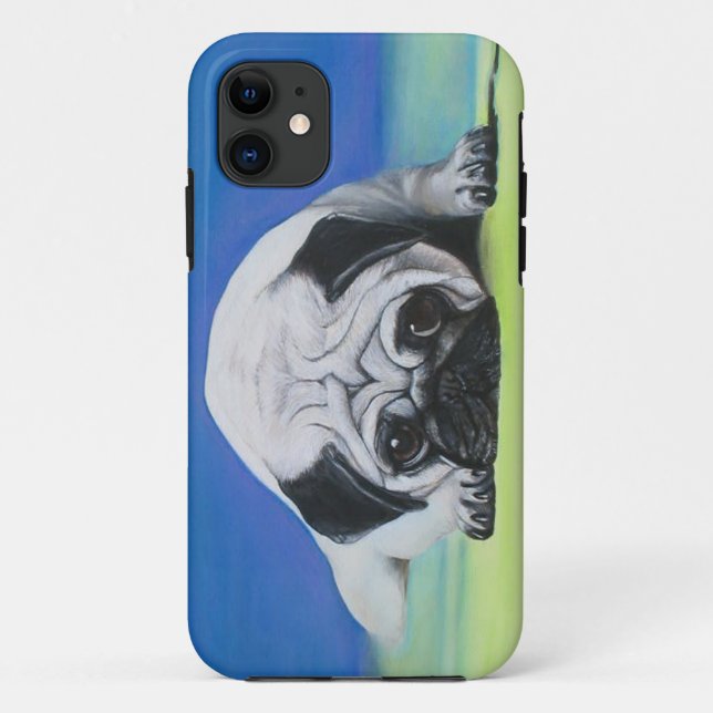 Mops-Hund Case-Mate iPhone Hülle (Rückseite)