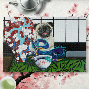 Mops Hund Chinesischer Drache