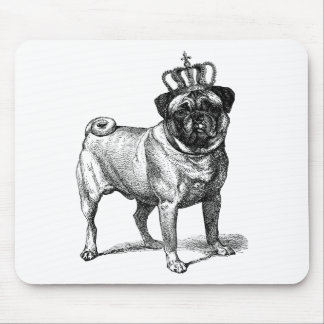 Mops Hund Farbe KRONEN Mousepad