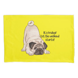 Mops Hund - Gelbkinder - Kissenkoffer Kissenbezug