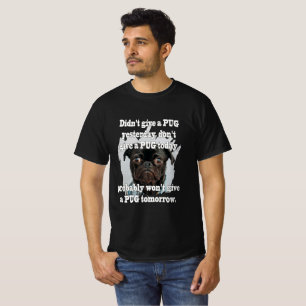 Mops Hund gestern Morgen T-Shirt