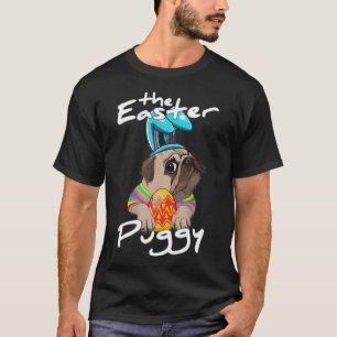 Mops-Hund-Häschen-Frohe-Ostern T-Shirt
