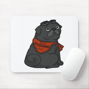Mops Hund hört auf, mich zu umarmen Mousepad
