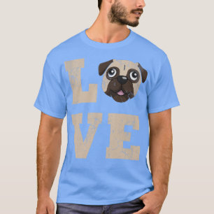 Mops Hund Liebe Haustier Niedlich Funny Funny T-Shirt