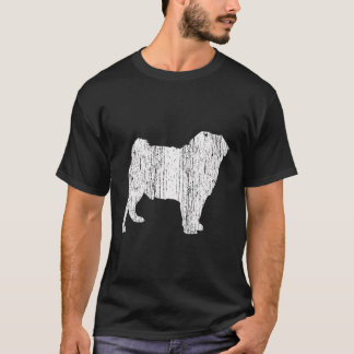 Mops Hund Lover Geschenk Tier Haustier Vintag T-Shirt