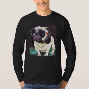 Mops Hund Mama Papa Süß & Mops Grafik Mops T-Shirt