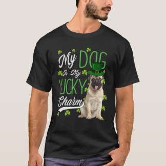 Mops Hund mein Hund ist mein glücklicher Arm T-Shirt