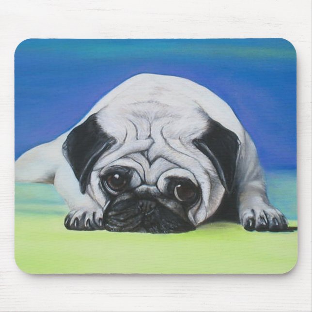 Mops-Hund Mousepad (Vorne)