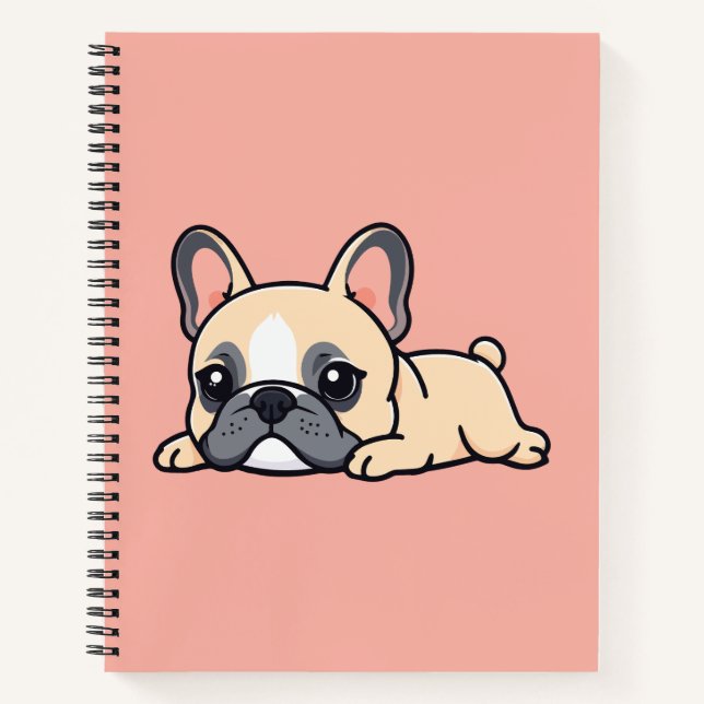 Mops Hund Notizbuch (Vorderseite)