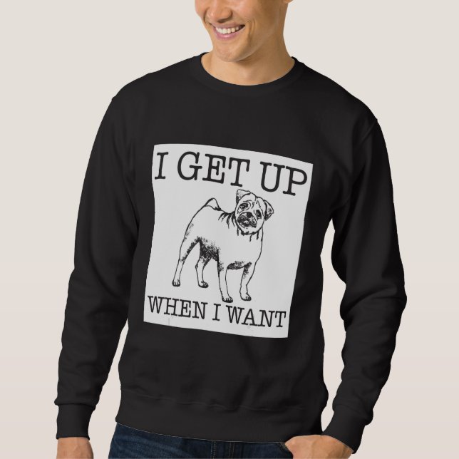 Mops Hund Sweatshirt (Vorderseite)