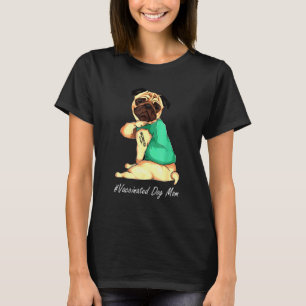 Mops-Hund-Tattoo-Geimpfte Hunden Mutter T-Shirt