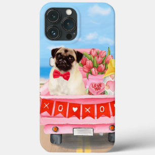 Mops Hund Valentinstag Lkw Herz Case-Mate iPhone Hülle