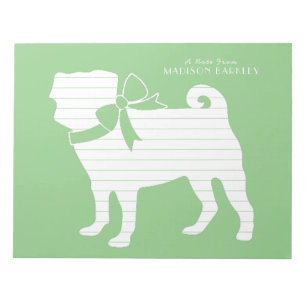 Mops-Hund-Welpe Notizblock