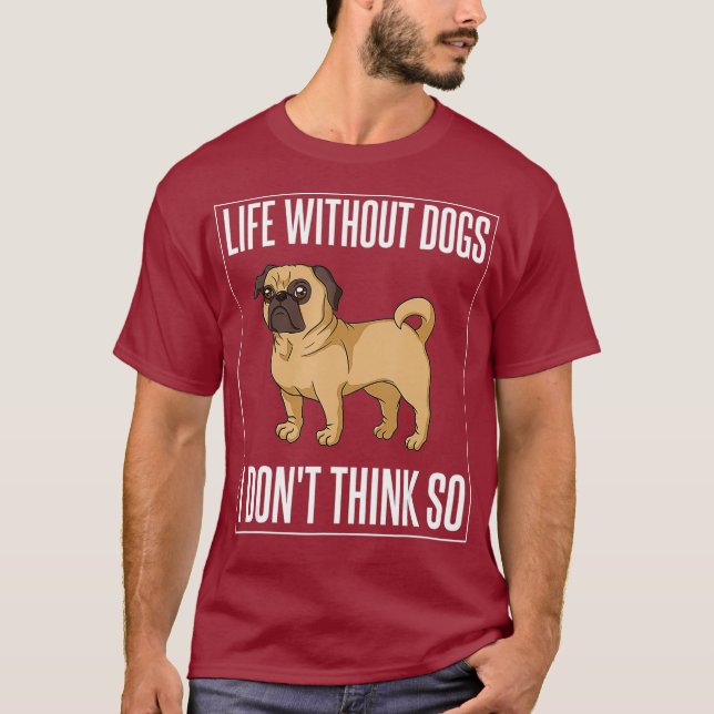 Mops Hund Welpen Eigentümer Lover T-Shirt (Vorderseite)