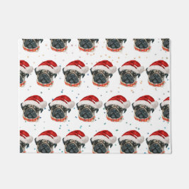 Mops Hund züchten Weihnachtsstars Fußmatte