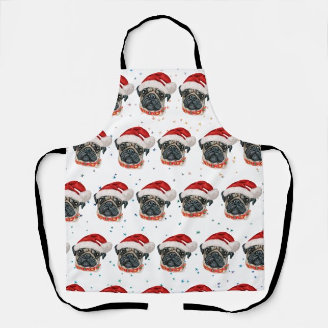 Mops Hund züchten Weihnachtsstars Schürze (Vorderseite)