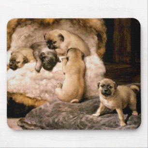 Mops-Hündchen-Mauspad Mousepad