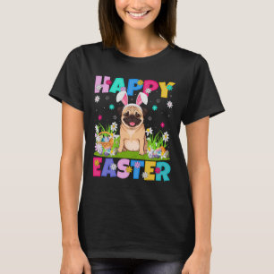 Mops Hunde Happy Ostereier Hunt Sonniges Ohr Mops T-Shirt