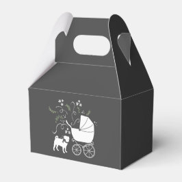 Mops Hunde Kinderdusche Graues Welpengeschlecht ne Geschenkschachtel