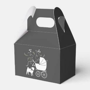 Mops Hunde Kinderdusche Graues Welpengeschlecht ne Geschenkschachtel