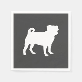 Mops Hunde Kinderdusche Graues Welpengeschlecht ne Serviette