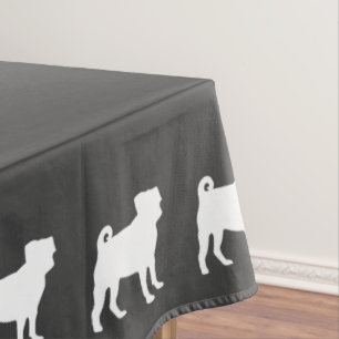 Mops Hunde Kinderdusche Graues Welpengeschlecht ne Tischdecke