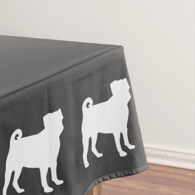 Mops Hunde Kinderdusche Graues Welpengeschlecht ne Tischdecke (Beispiel)
