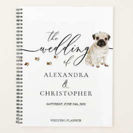 MOPS Hunde Liebe Hochzeit Planer