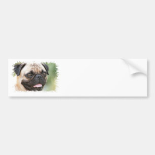 Mops-HundeAutoaufkleber Autoaufkleber