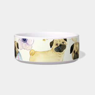Mops Hundeliebhaber gemustertes Haustier Napf
