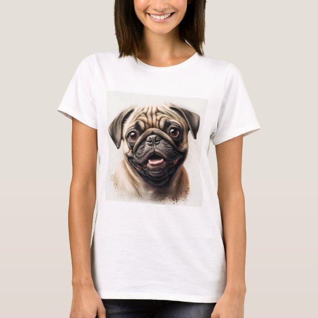 Mops Hundeliebhaber T - Shirt Hund Mutter T - Shir (Vorderseite)