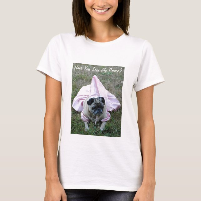 Mops-Hundeprinzessin Shirt (Vorderseite)