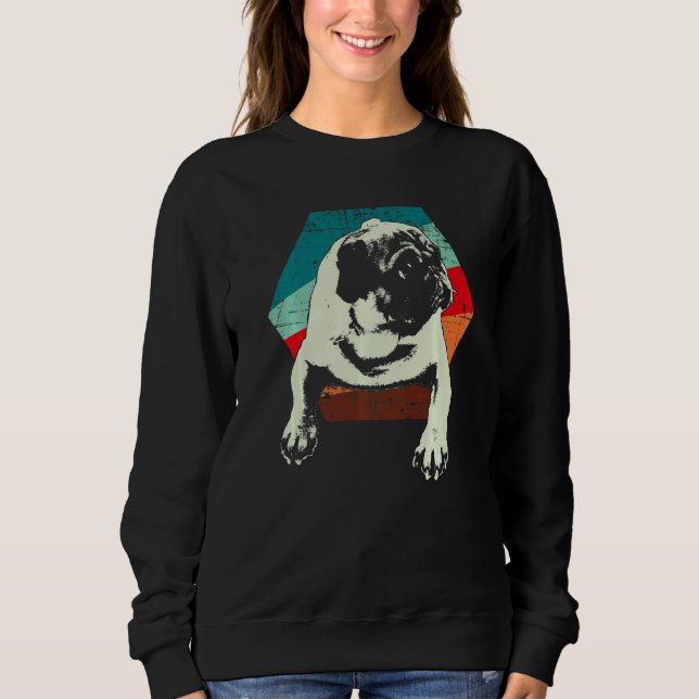 Mops Hunderasse  22 Sweatshirt (Vorderseite)