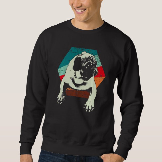 Mops-Hunderasse  22 Sweatshirt (Vorderseite)