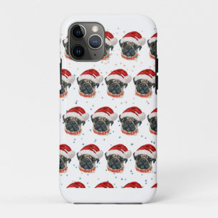 Mops-Hunderasse Weihnachtssterne Case-Mate iPhone Hülle