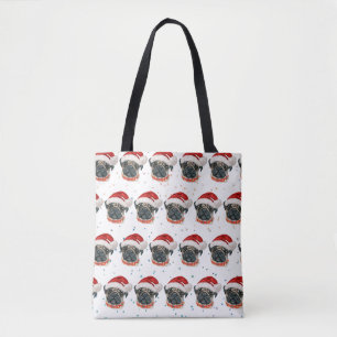Mops-Hunderasse Weihnachtssterne Tasche