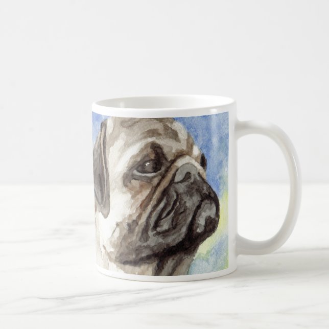 Mops-HundeTassen Kaffeetasse (Rechts)
