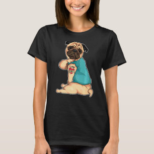 Mops I Liebe Mimi Tattoo Apparel Dog Mimi Mutter D T-Shirt