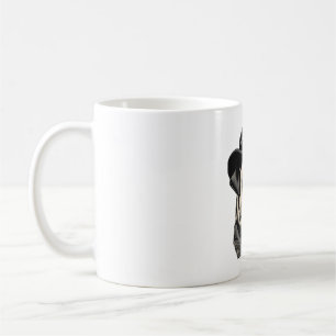 Mops in Cowboy hat Klassischer T - Shirt Kaffeetasse