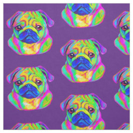 Mops in den Farben Stoff