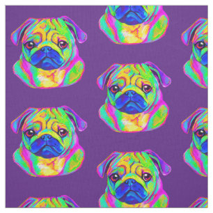 Mops in den Farben Stoff