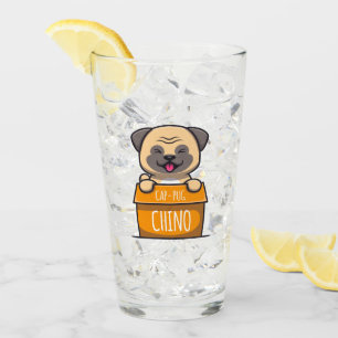 Mops in einem Cup - Cap-Mops-Chino Glas